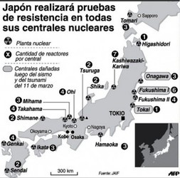 Harán prueba nuclear general en Japón
