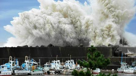 Pasó el tifón y no afectó la central nuclear de Fukushima