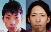 El patibulario Tatsuya Ichihashi antes y después de varias cirugías plásticas